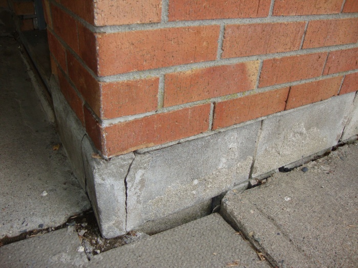 Broken brick